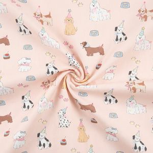 60s Cartoon Print Cotton Bedding Fabric for Baby's Blanket