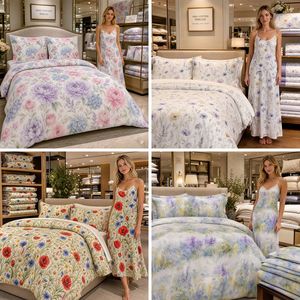 Best-Selling Floral 100% Cotton Bedding Fabric: Pure Natural & Breathable for Duvet Covers