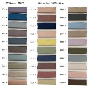Low MOQ Ready -Ship Lyocell Bed Linen Fabric in Solid Colors