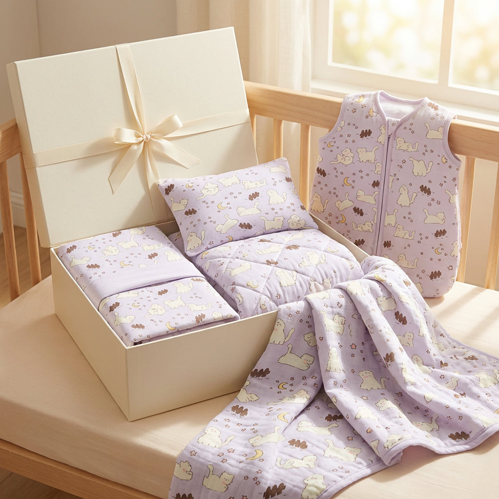 Cotton Cartoon Pattern Fabric for Kids' Rooms – additional product view