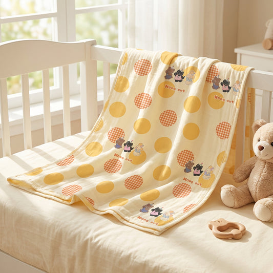 Wide Cotton Cartoon Print Fabric for Kindergarten Bedding – fabric texture detail