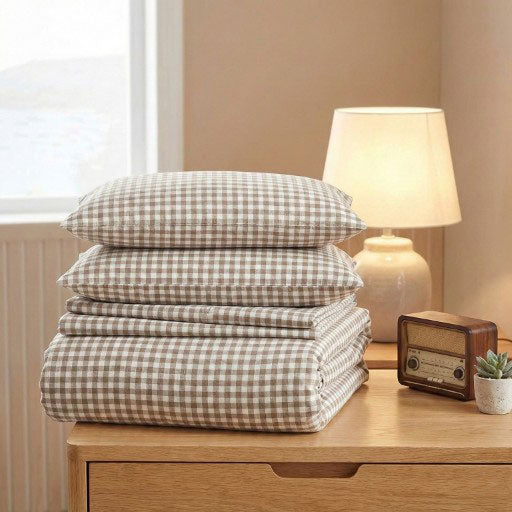 Soft 100% Cotton Washed Printed Fabric for Bed Sheets – pattern, finish and additional product view