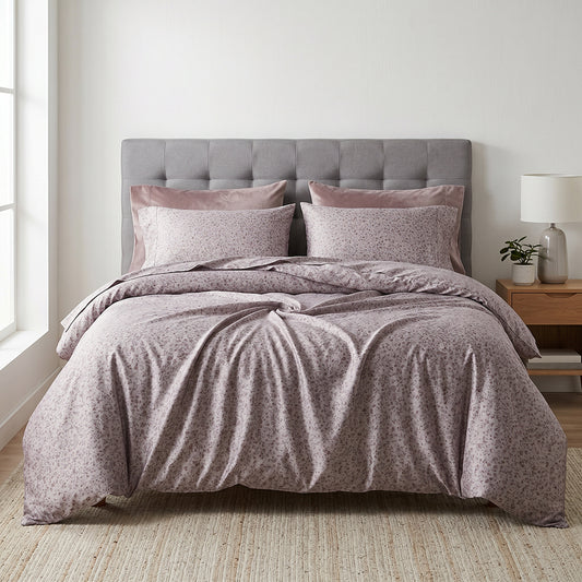 Wide-Width Printed Microfiber Fabric for Bedding and Garments – printed pattern and surface detail