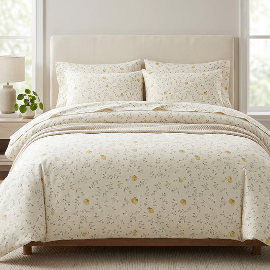 All-Season Printed Microfiber Fabric for Bedding and Homewear – printed pattern and surface detail