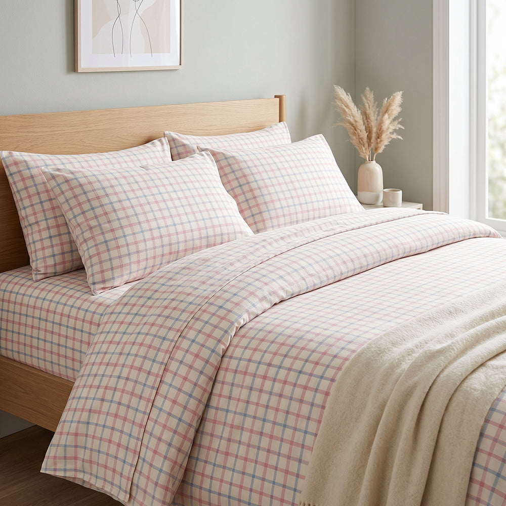 Lightweight Washed Microfiber Fabric Durable Easy-Care Construction Polyester Material for Comforter Covers Flat Sheets and Fitted Sheets - Image 4