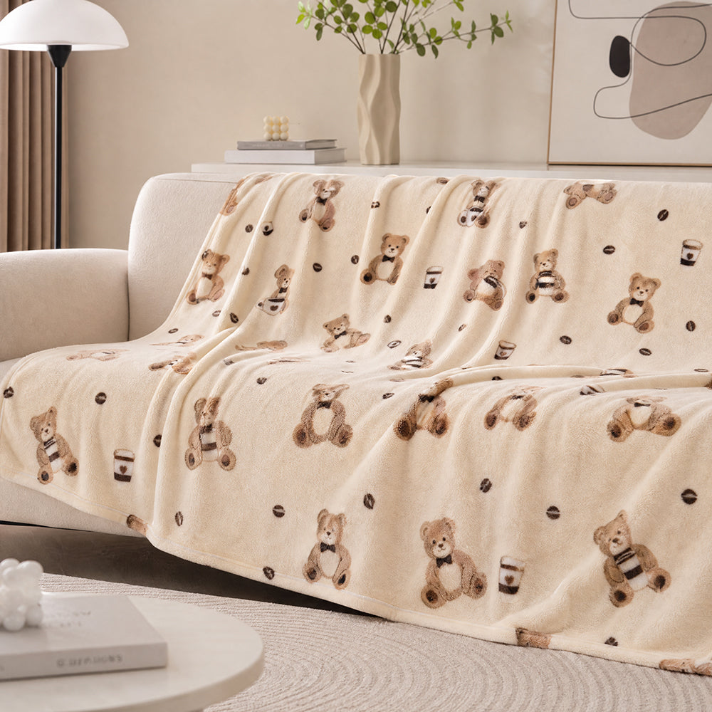Anti-Static Direct-Injection Printed Multi-Weight for Home Blankets Flannel Fabric - Image 4