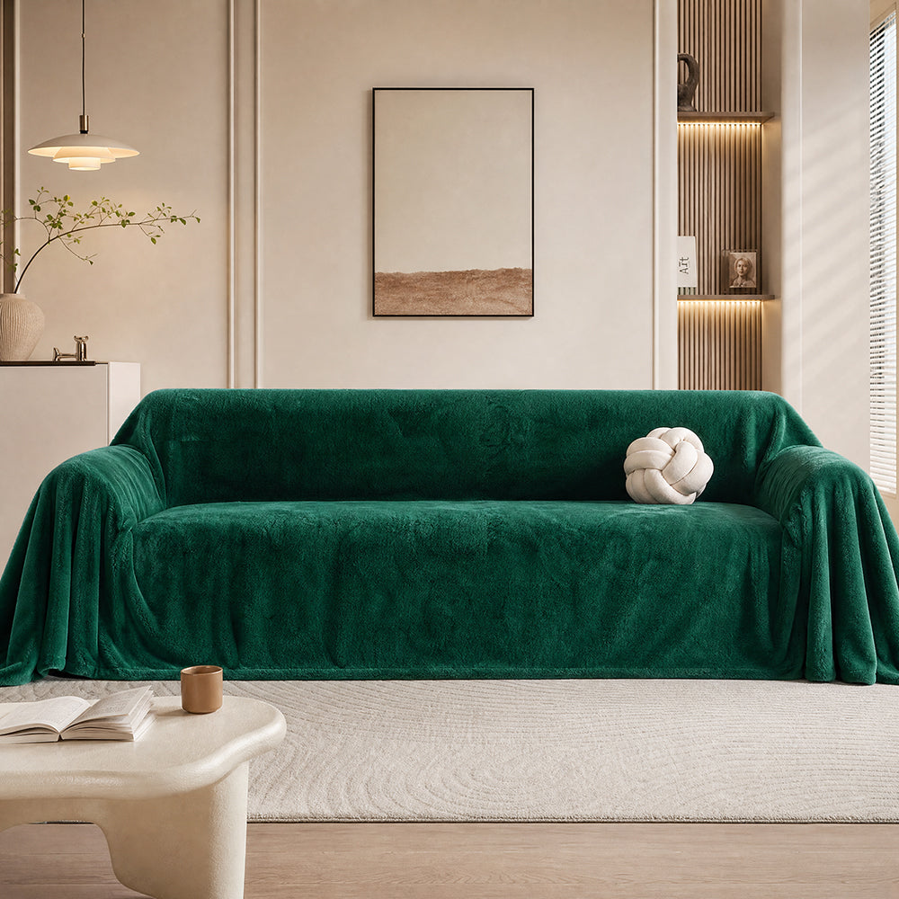 Solid Color Various GSM for Warm Four-Piece Bedding Set High-Pile Flannel Fabric - Image 4