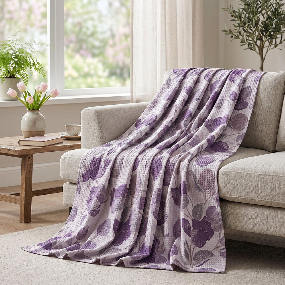 Soft Fluffy Airy Cotton Waffle Blanket Fabric - Image 4