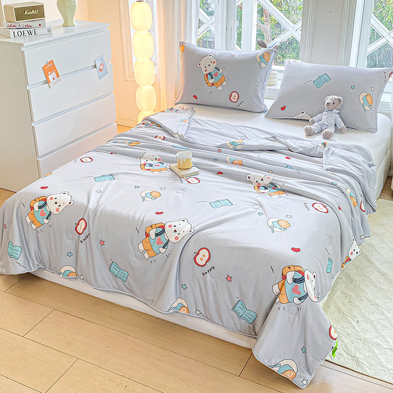 Soft Cool Breathable Comfortable Cartoon Printed Bedding Set Fabric - Image 4