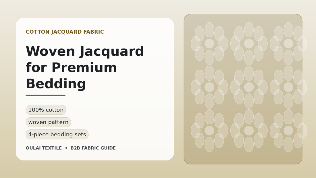 Cotton woven jacquard bedding fabric guide for premium duvet covers and B2B buyers