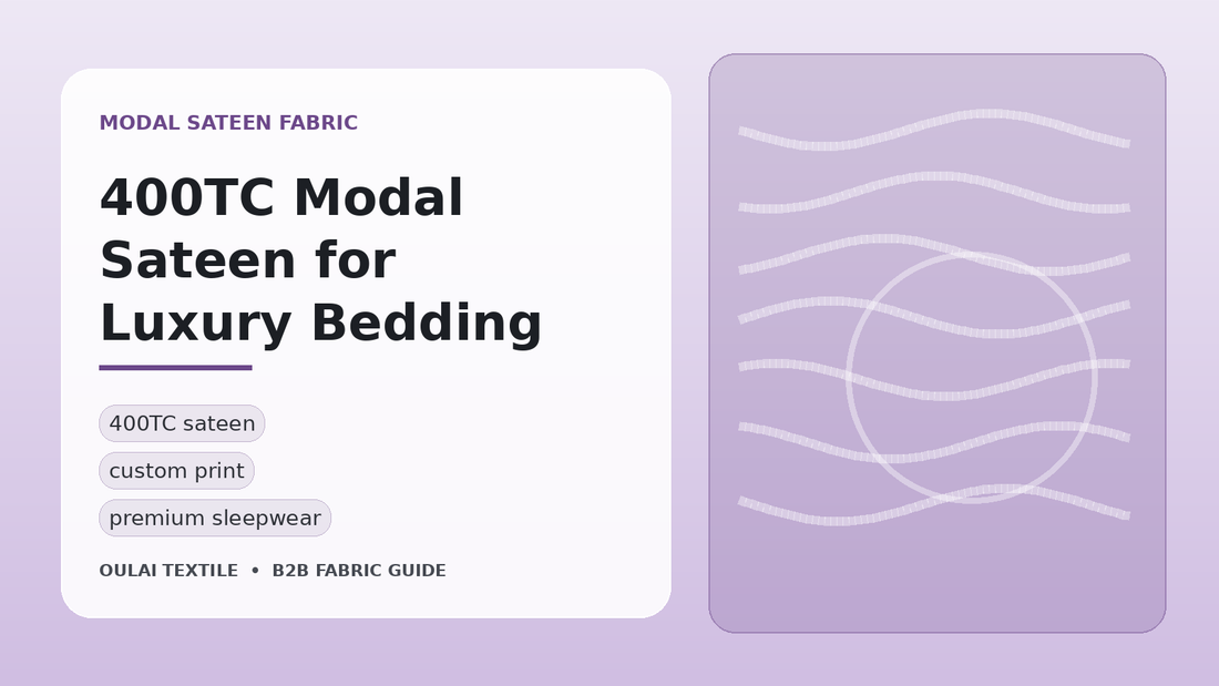 400TC modal sateen fabric guide for luxury bedding, pajamas and B2B textile buyers