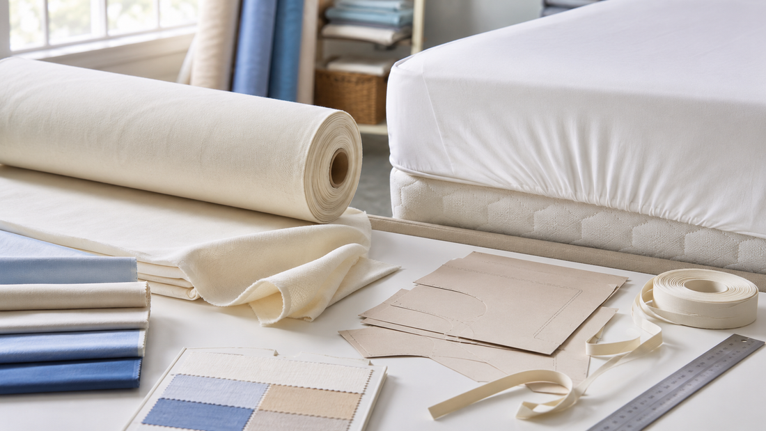 Plain-weave cotton fabric and fitted corner development for mattress protectors