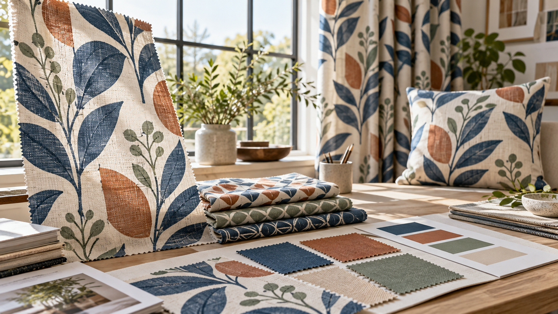 Printed cotton fabric development for curtains and cushion covers