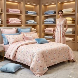 100% Lyocell Sustainable Wood Pulp Source Textile Fabric for Summer Bedding