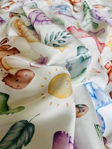 300t Cotton Satin High Quality Comfort Factory Direct Printed Fabric for Bed Sheet Duvet