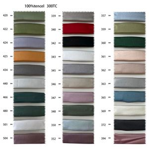 300t Ready Ship Solid Color Lyocell Bedding Fabric for Summer