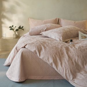 300tc 60s Bedlinen Jacquard Fabric with Beautiful Floral Leaf Satin Stripe Pattern