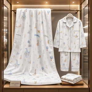 All-in-One 100% Cotton Cartoon Textile: Universal Fabric for Bedding, Sleepwear, and Curtains