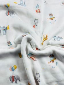 Baby Printed Double Layer Comfortable 100 Cottont Textile Fabric