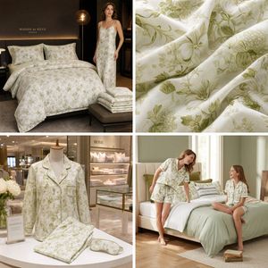 Breathable Pure Cotton Muslin Floral Sheet Fabric: Romantic Pastoral Crinkle Texture for Bedding