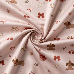Cartoon Print 100% Cotton Textile Fabric for Baby Kids Bedlinen