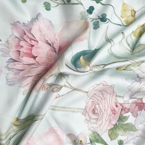Factory Direct Floral Printed 100% Lyocell Bedding Fabric for Summer Bed Linen