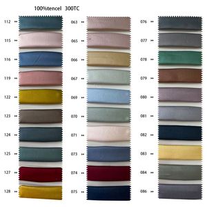 Low MOQ Ready Ship Solid Color Lyocell Fabric for Summer Bed Linen