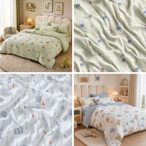 Ultra-Soft 100% Cotton Cartoon Duvet Cover Fabric: High Color Fastness for Cozy Sleep