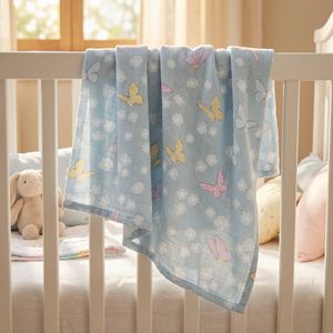 Wholesale High Quality 40s Printed Double Gauze Fabric for Infant Crib Sheets