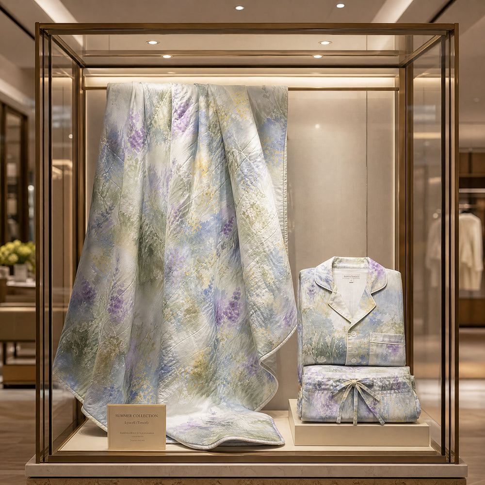 100% Cotton Floral Fabric for Fitted Sheets – print pattern detail