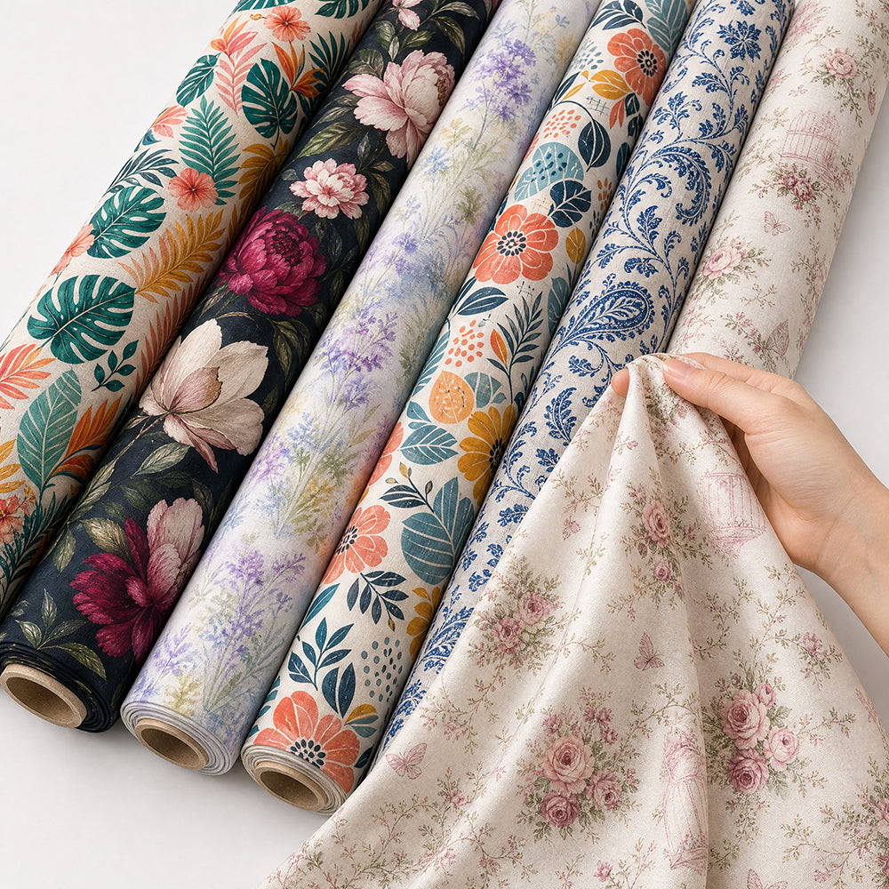 Tiny Floral Cotton Bedding Fabric