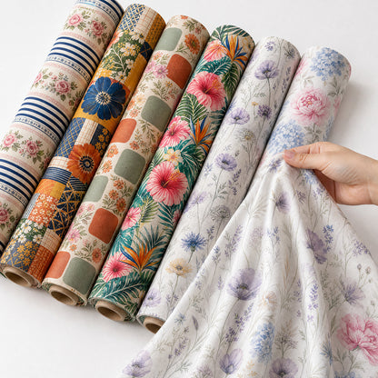 Breathable Cotton Floral Bedding Fabric – fabric texture detail