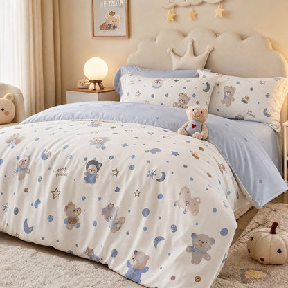 Cute Cartoon Print Cotton Fabric for Bedding – additional product view