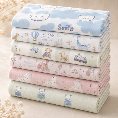 Extra-Wide Cotton Cartoon Print Fabric – fabric texture detail