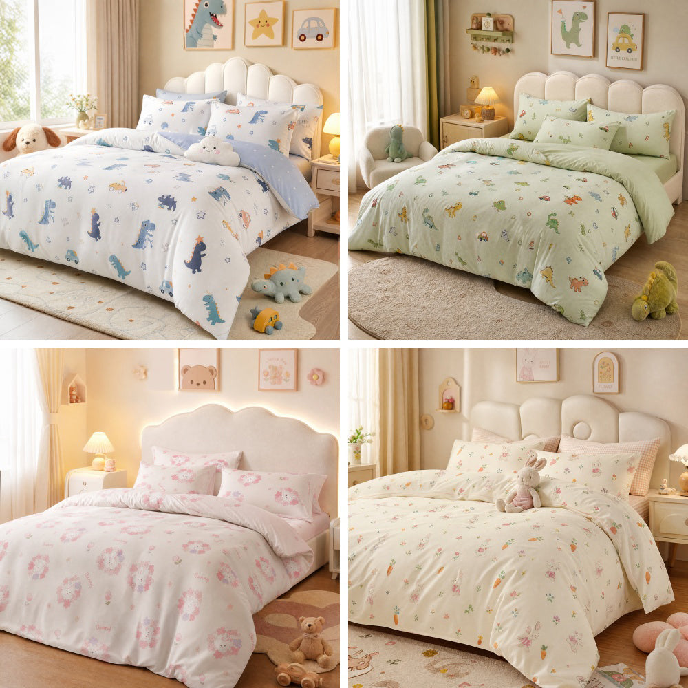 Cotton Cartoon Print Bedding Fabric