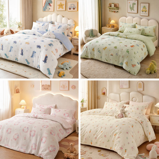Cotton Cartoon Print Bedding Fabric