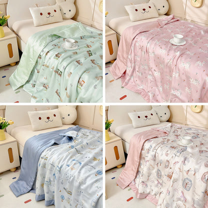 Cotton Cartoon Print Bedding Fabric – fabric texture detail