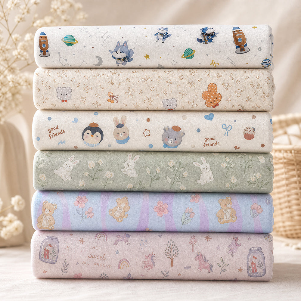 Cotton Cartoon Print Bedding Fabric – print pattern detail