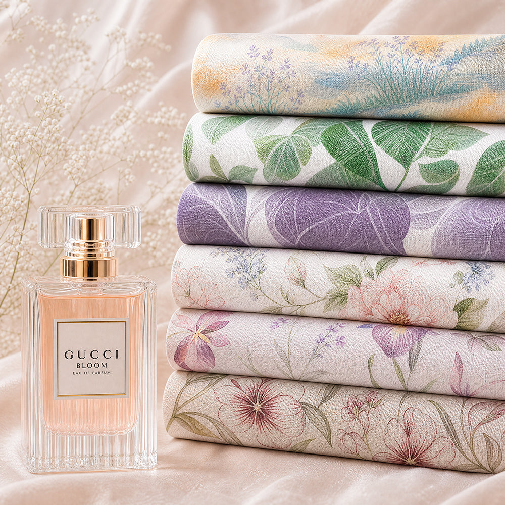 Natural Cotton Printed Bedding Fabric