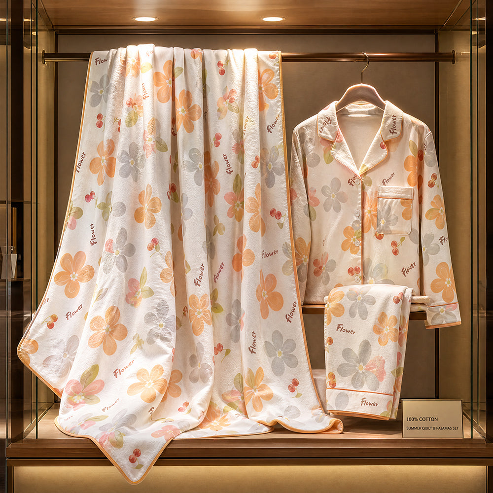 Cotton Twill Printed Fabric for Pajamas – fabric texture detail