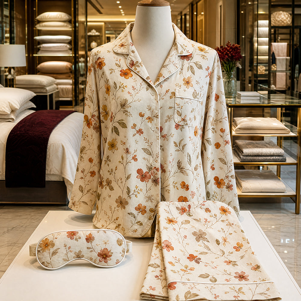 Cotton Twill Printed Fabric for Pajamas – print pattern detail