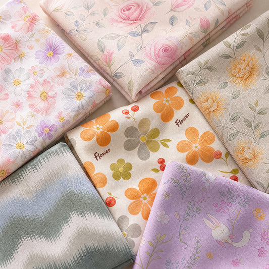 100% Cotton Printed Fabric in Plain and Twill Weaves – fabric texture detail