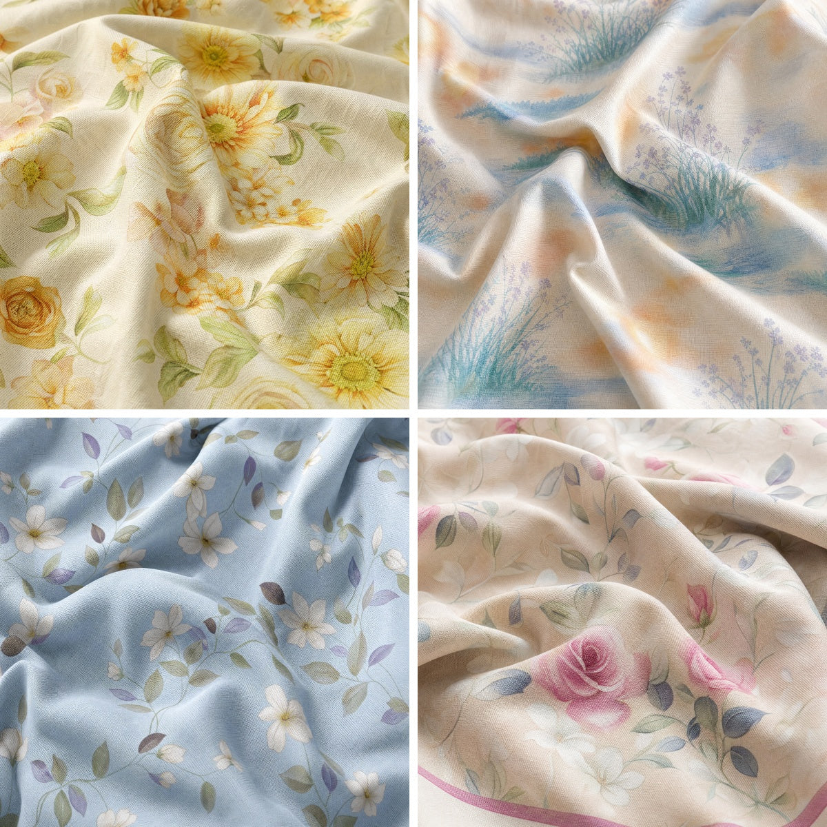 Printed Cotton Fabric in Plain, Twill and Sateen Weaves – fabric texture detail