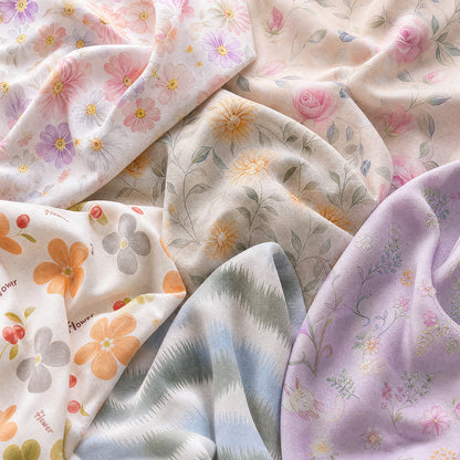 Custom Printed Cotton Fabric for Bedding and Loungewear – print pattern detail
