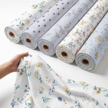 Cotton Duvet Cover Fabric in Multiple Weaves – print pattern detail