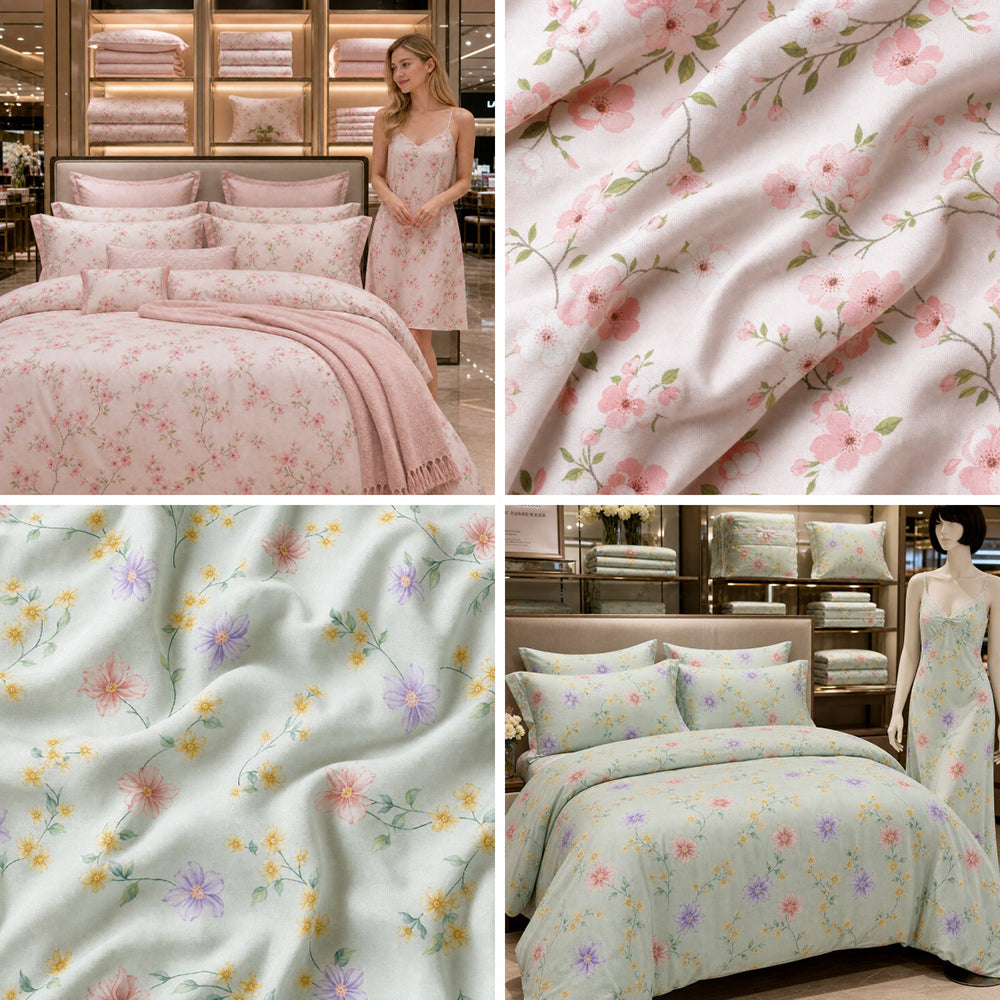100% Cotton Bedding Fabric for Sheets and Duvet Covers