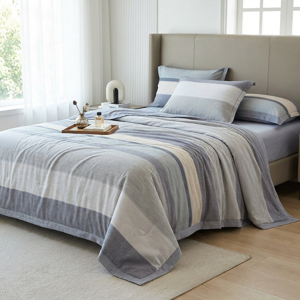 Cotton Plain-Weave Checked Fabric – additional product view