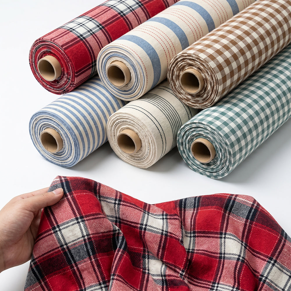 Custom Cotton Plaid Fabric for Shirts