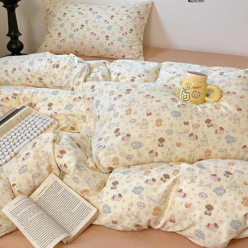 Custom Cotton Printed Fabric for Bedding and Loungewear – print pattern detail