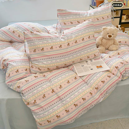 Pure Cotton Printed Fabric for Bed Linen – print pattern detail